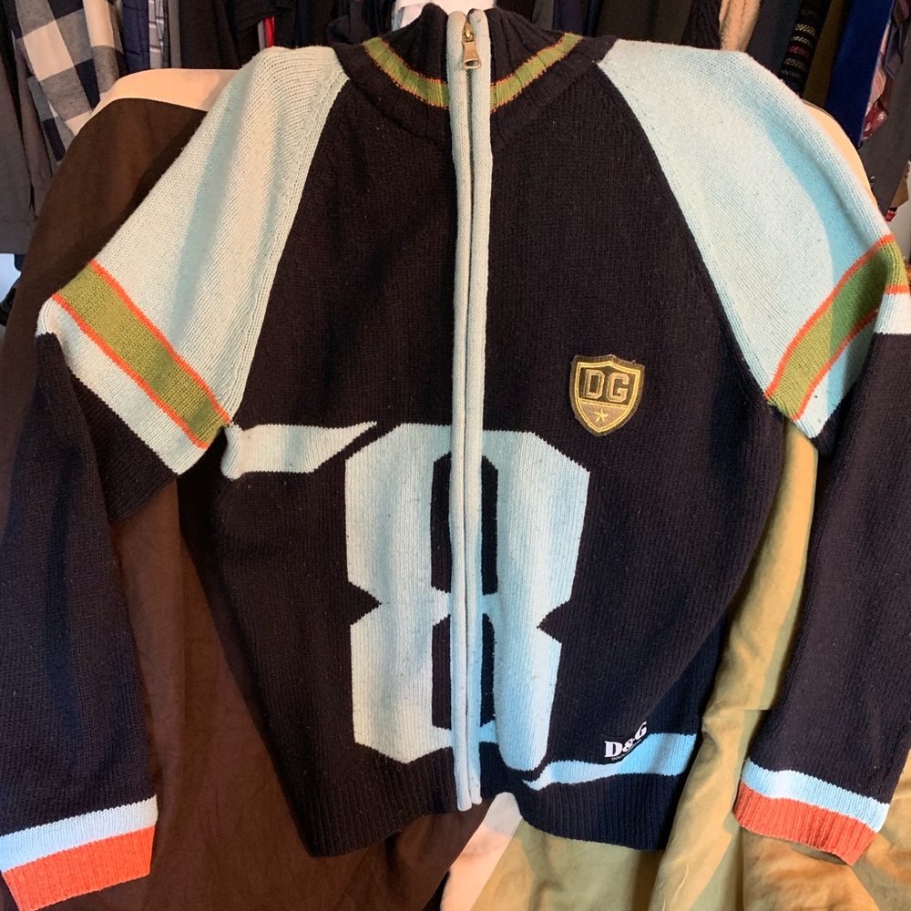 Dolce & Gabbana high crew neck zip up cardigan